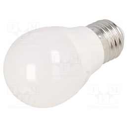 1 pcs x GTV Poland - LD-SMZBD45-80 - LED lamp, cool white, E27, 230VAC, 720lm, 8W, 160°, 6400K