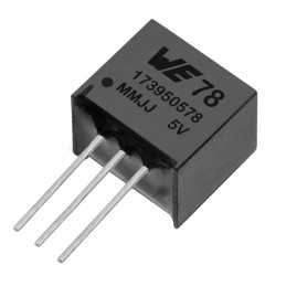 42 pcs - Wurth Elektronik 173950578, 1 Linear Voltage, Voltage Regulator 500mA, 5 V 3-Pin, SIP