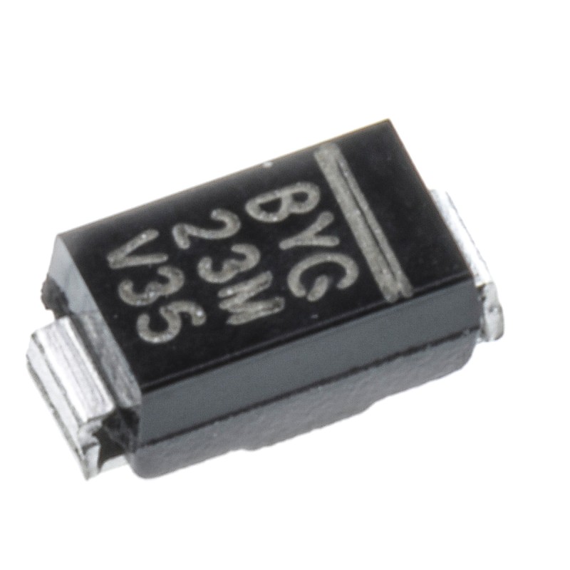 20 pcs - Vishay 1000V 1.5A, Ultrafast Rectifiers Diode, 2-Pin DO-214AC BYG23M-E3/TR