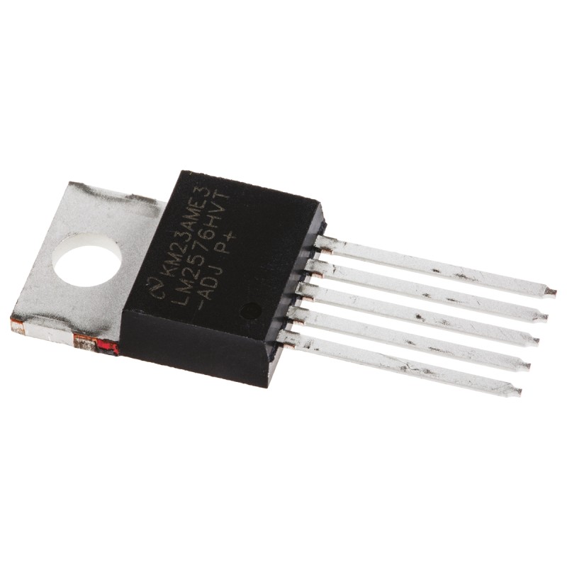 45 pcs - Texas Instruments, LM2576HVT-ADJ/NOPB Step-Down Switching Regulator, 1-Channel 3A Adjustable 5-Pin, TO-220