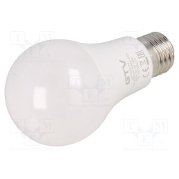 1 pcs x GTV Poland - LD-PC3A60-15W - LED lamp, neutral white, E27, 230VAC, 1400lm, 14.1W, 180°, 3600K