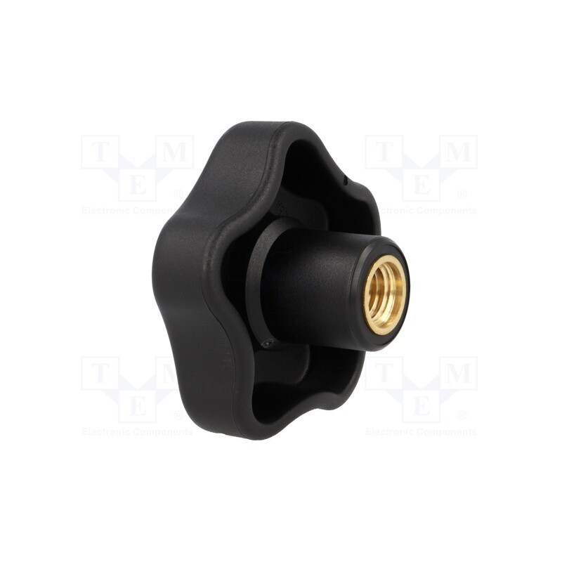 1 pcs x ELESA+GANTER - VCT.63FP-M12 - Knob, Ø: 63mm, Int.thread: M12, 26mm, H: 37mm, technopolymer PP