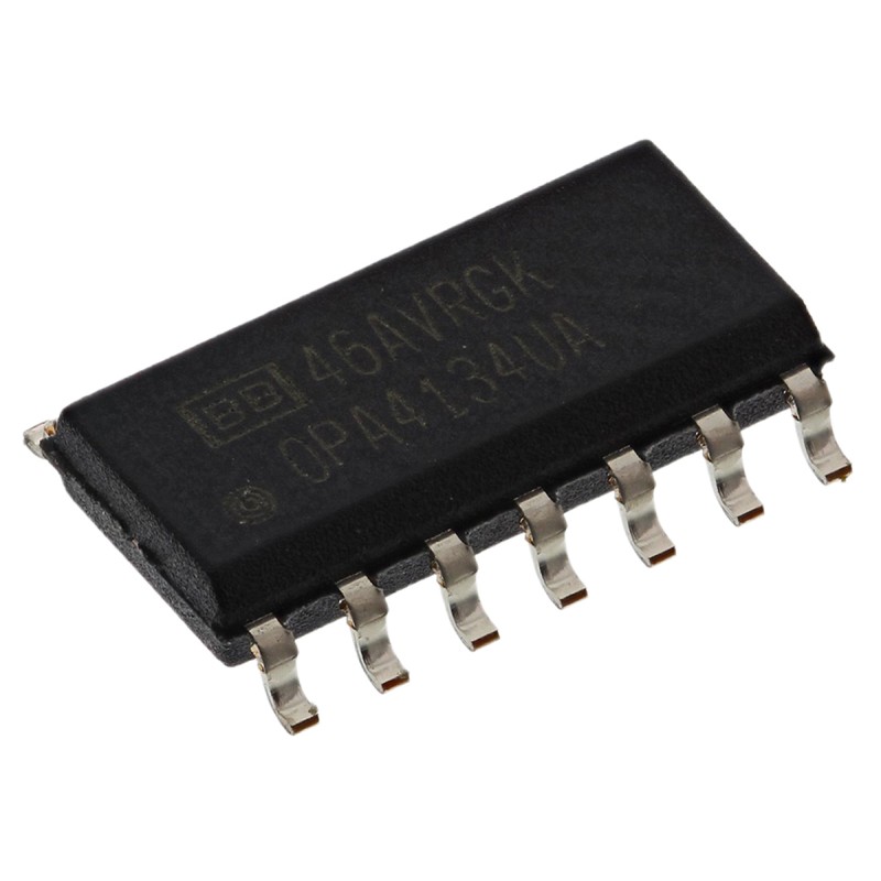 50 pcs - Texas Instruments, 4-Channel, 14-Pin SOIC OPA4134UA