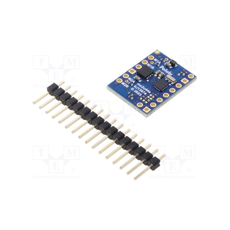 1 pcs x POLOLU - 5081 - DC-motor driver, Motoron, UART, Icont out per chan: 1.6A, Ch: 2