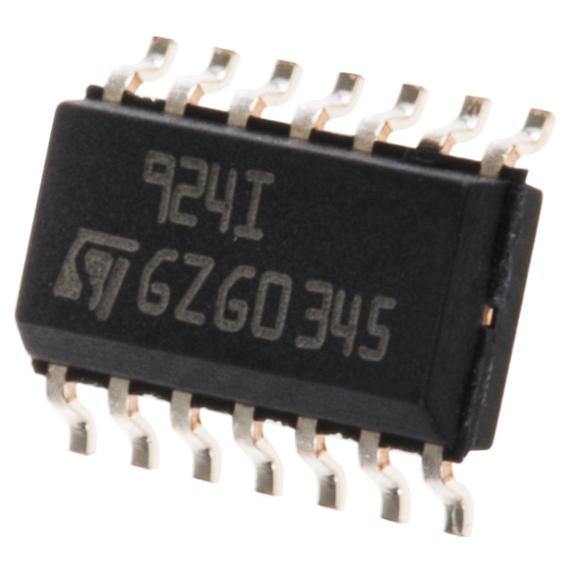 50 pcs - TS924ID STMicroelectronics, High Current, Op Amp, RRIO, 4MHz, 3 V, 5 V, 14-Pin SOIC