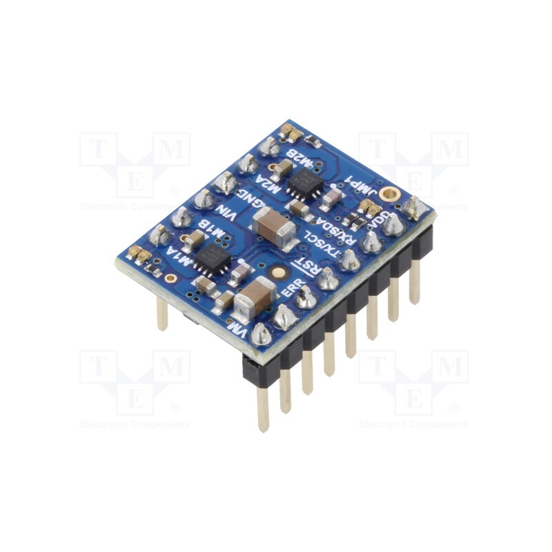 1 pcs x POLOLU - 5080 - DC-motor driver, Motoron, UART, Icont out per chan: 1.6A, Ch: 2