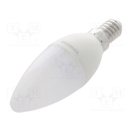 1 pcs x TOSHIBA LED LIGHTING - DELS-CD3400514DE51 - LED lamp, warm white, E14, 230VAC, 470lm, 5W, 240°, 3000K, CRImin: 80