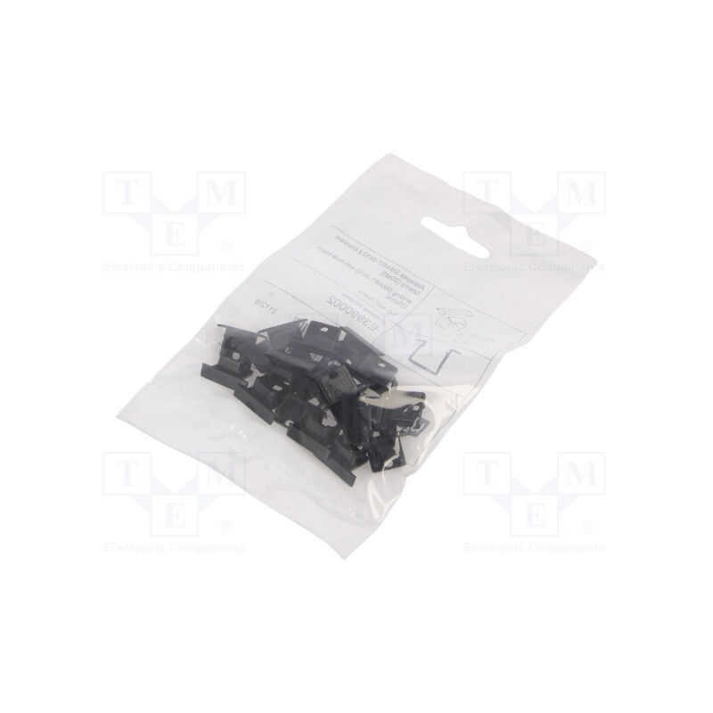 1 pcg x TOPMET - E3990002 - Cap for LED profiles, black, 20pcs, ABS, with hole, SMART-IN10
