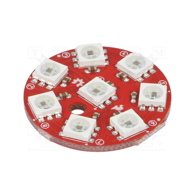 1 pcs x SPARKFUN ELECTRONICS - COM-14357 - Module: LED controller, 5VDC, APA102C, 28.3x28.3x3.2mm, round