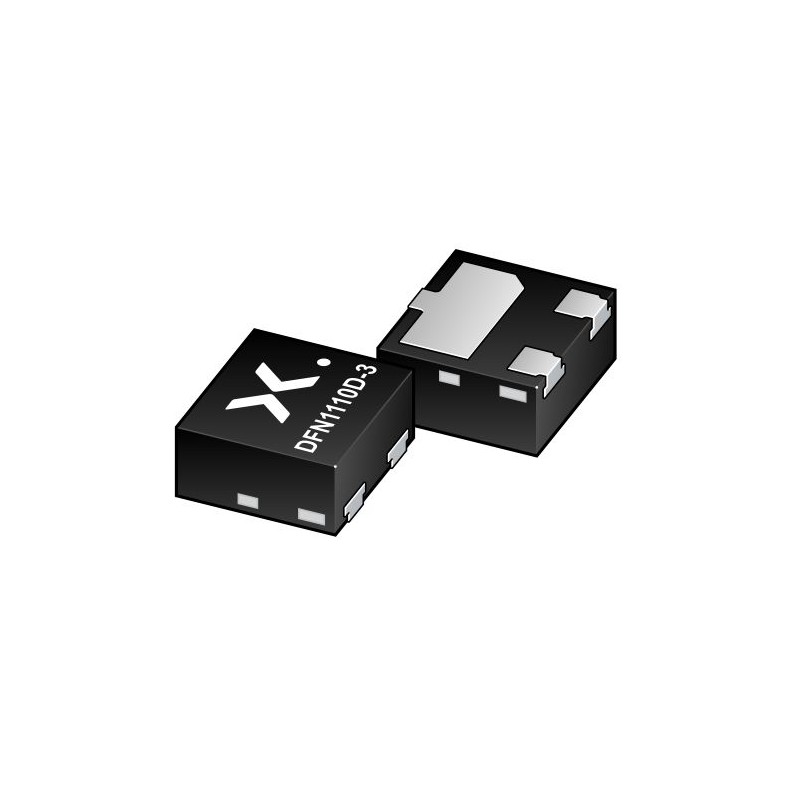 100 pcs - Nexperia PDTA143XQBZ 3 PNP Digital Transistor, -100 mA, -50 V DFN1110D-3