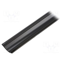 1 pcs x TOPMET - F9000502 - Cover, black, 1m, aluminium, anodized, for profiles,WAY10