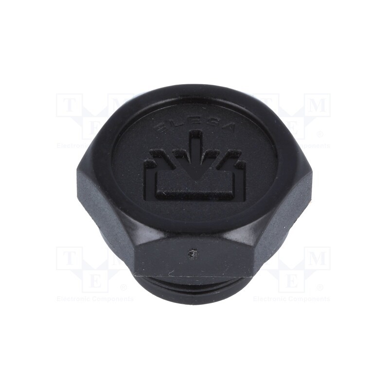 1 pcs x ELESA+GANTER - 58611 - Fill plug, without side hole, Thread: G 3/8', Overall len: 16mm
