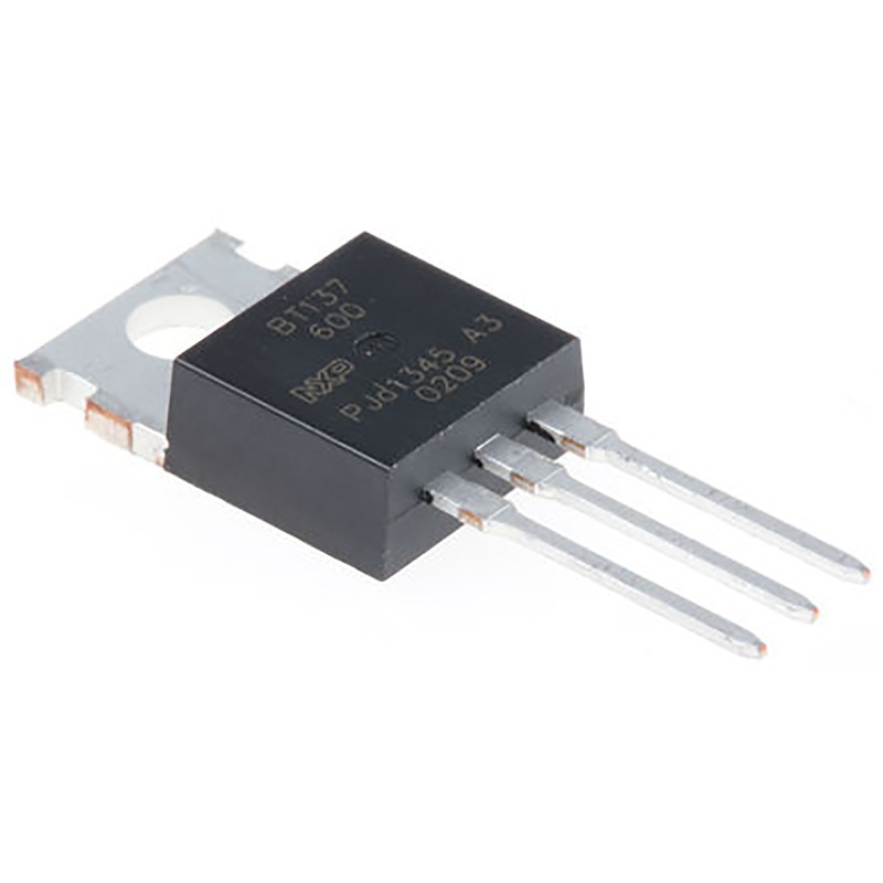 50 pcs - NXP Through Hole, 3-pin, TRIAC, 600V, Gate Trigger 1.5V 600V