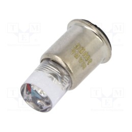 1 pcs x MARL - 206-501-23-38 - LED lamp, red, SX6s, 24÷28VDC, No.of diodes: 1, -30÷75°C, 5mm