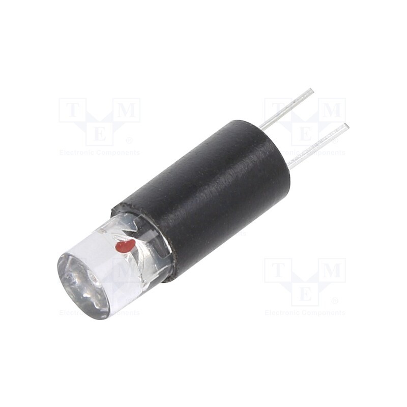 1 pcs x MARL - 204-501-20-38 - LED lamp, red, 5÷6VDC, No.of diodes: 1, -30÷75°C, 5mm, Bulb: T1 3/4