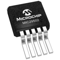 50 pcs - Microchip MIC29502WU, 1 Low Dropout Voltage, Voltage Regulator 5A, 1.25 - 26 V 5-Pin, D2PAK (TO-263)