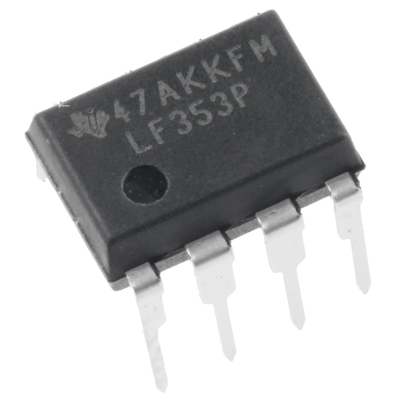 50 pcs - LF353P Texas Instruments, Op Amp, 3MHz, 8-Pin PDIP