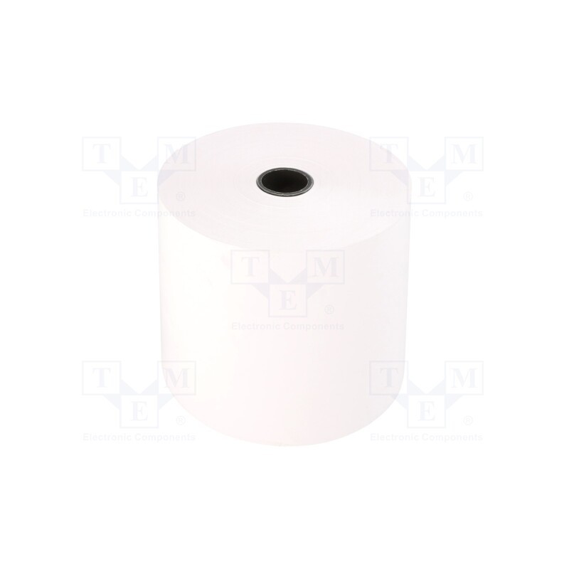1 pcg x QOLTEC - 51892 - Office supplies: thermal roll, white, W: 80mm, L: 80m, Ø: 79mm, 10rl.