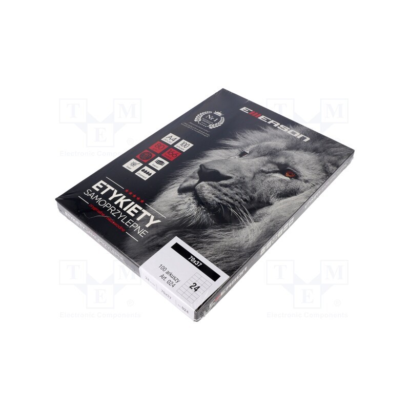 1 pcg x EMERSON - Label, self-adhesive, 38x21.2mm, 100pcs.