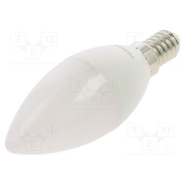 1 set x TOSHIBA LED LIGHTING - DELS-CD444P714AE23 - LED lamp, neutral white, E14, 230VAC, 470lm, 4.7W, 180°, 4000K