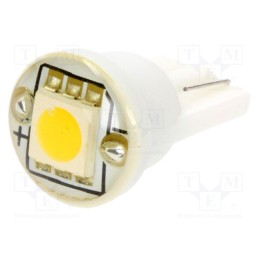 1 pcs x OPTOSUPPLY - OST10AB01GD-M543S4C1A - LED lamp, warm white, T10,W2,1x9,5d,W5W, Urated: 12VDC, 18lm, 120°