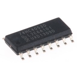 50 pcs - Nexperia 74HC4053D,652 Multiplexer/Demultiplexer Triple 2:1 5 V, 16-Pin SOIC