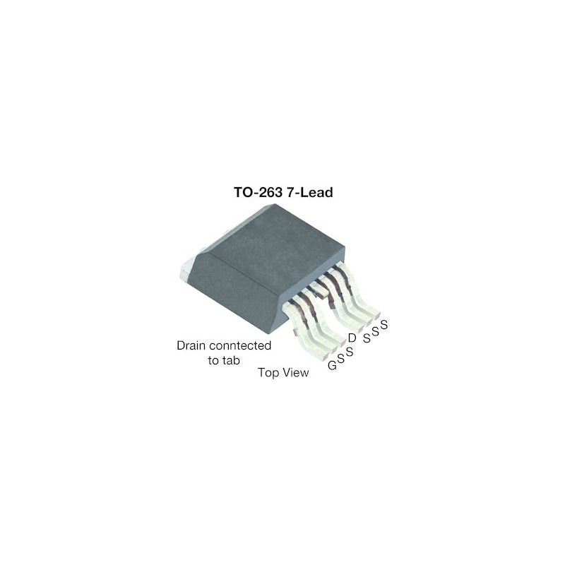 10 pcs - N-Channel MOSFET, 150 A, 40 V, 7-Pin D2PAK Vishay Siliconix SQM40022EM_GE3