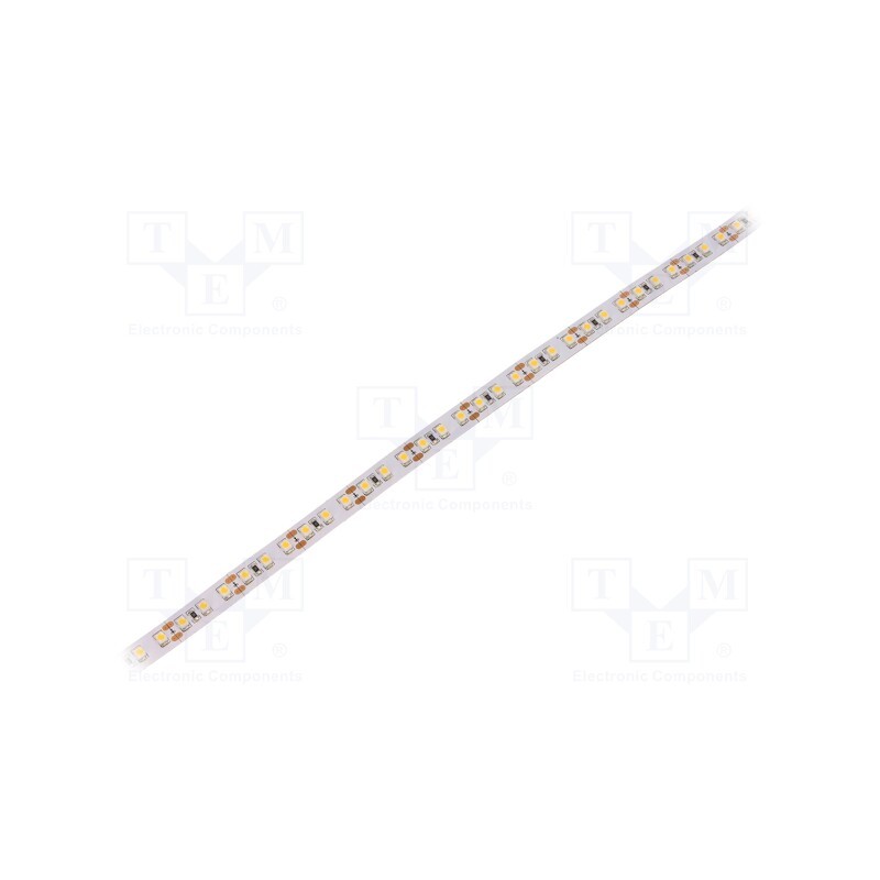 1 m x WISVA OPTOELECTRONICS - HH-S120F010-3528WW-12 WHITE PCB IP20 - LED tape, white warm, 3528, 12V, LED/m: 120, 10mm, white PC