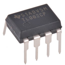 50 pcs - TL062CP Texas Instruments, Op Amp, 1MHz, 8-Pin PDIP