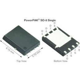 10 pcs - N-Channel MOSFET, 60 A, 60 V, 8-Pin PowerPAK SO-8 Vishay Siliconix SiR188DP-T1-RE3