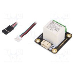 1 pcs x DFROBOT - DFR0251 - Module: relay, Ch: 1, 5VDC, max.250VAC, 16A, Uswitch: max.24VDC, TTL