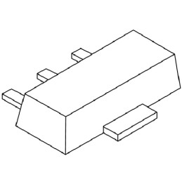 25 pcs - N-Channel MOSFET, 3.3 A, 30 V, 3-Pin SOT-89 Diodes Inc ZXMN3A01ZTA