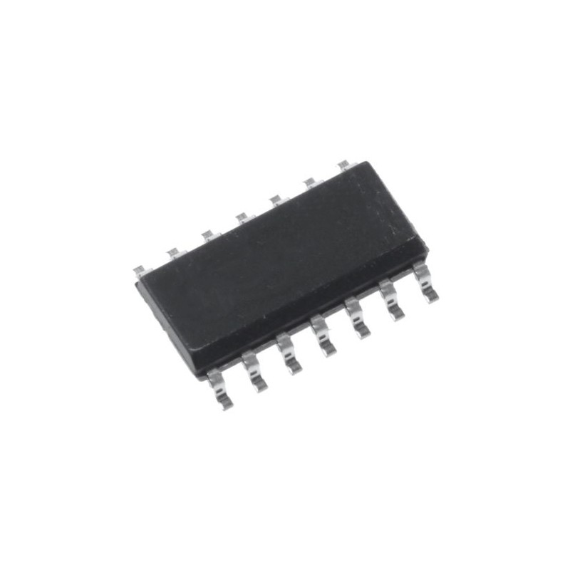 55 pcs - onsemi MM74HC132MOS, Quad 2-Input NAND Schmitt Trigger Quad 2 Input NAND, 14-Pin SOIC