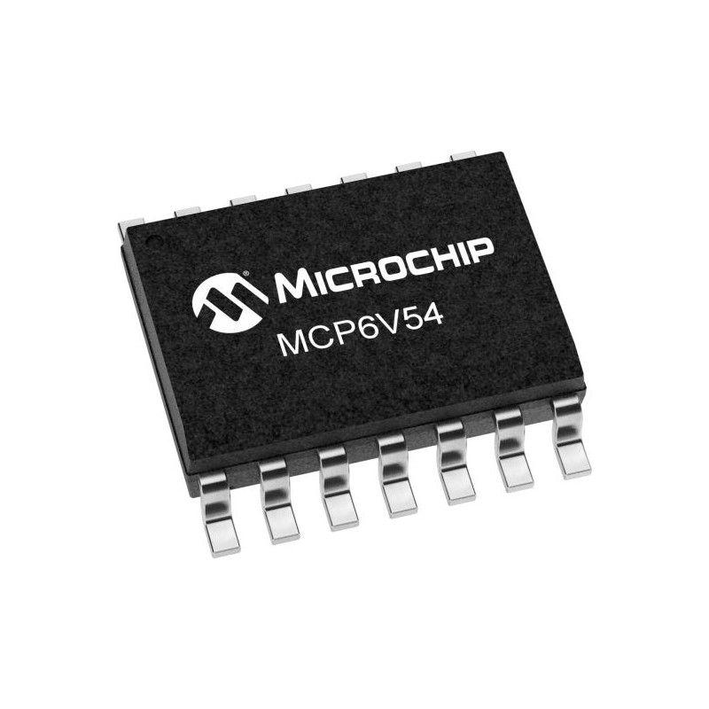 57 pcs - MCP6V54-E/SL Microchip, Linear High Precision, Op Amp, RRO, 2MHz, 4.5 V, 14-Pin SOIC