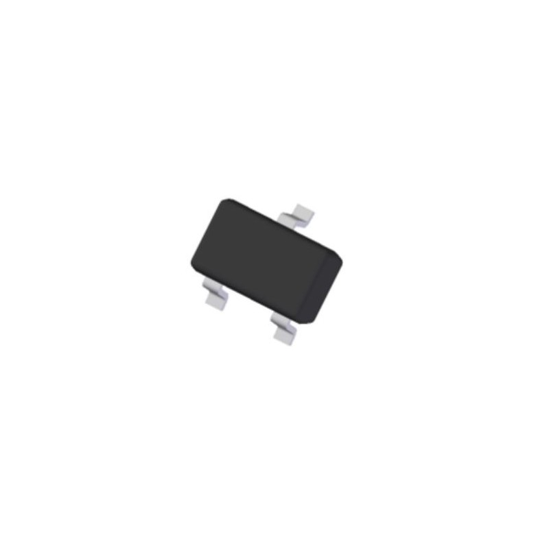 100 pcs - Plastic N-Channel MOSFET, 900 mA, 20 V, 3-Pin SOT-323 Diodes Inc DMN2710UWQ-7