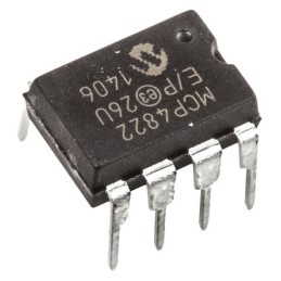 60 pcs - Microchip, DAC Dual 12 bit- ±2%FSR Serial (SPI/Microwire), 8-Pin PDIP