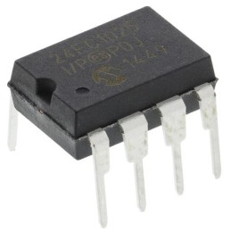 60 pcs - Microchip 24FC1025-I/P, 1Mbit Serial EEPROM Memory, 400ns 8-Pin PDIP Serial-I2C