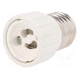 1 pcs x PAWBOL - D.3107 - Lampholder: adapter, Body: white, Ø: 34mm, L: 54mm, for lamp