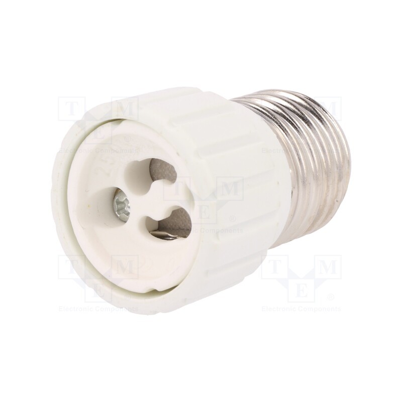 1 pcs x PAWBOL - D.3107 - Lampholder: adapter, Body: white, Ø: 34mm, L: 54mm, for lamp