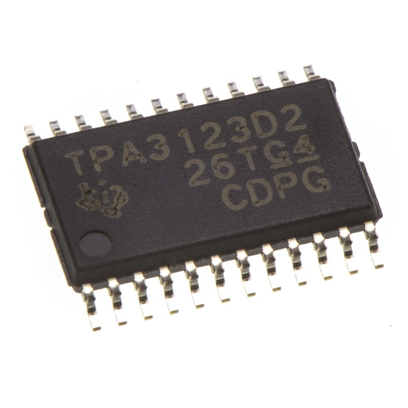60 pcs - Texas Instruments,Audio10W, 24-Pin HTSSOP TPA3123D2PWP
