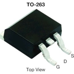 50 pcs - N-Channel MOSFET, 150 A, 100 V, 3-Pin D2PAK Vishay SUM70042E-GE3