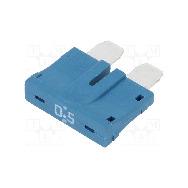 1 pcs x OPTIFUSE - APR58-UL-500MA - Fuse: fuse, 500mA, 58VDC, automotive, 19mm, UNIVAL