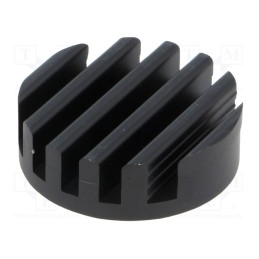 1 pcs x FISCHER ELEKTRONIK - ICKLEDR33X10 - Heatsink, LED, Ø: 33mm, H: 10mm, 17.6K/W, black