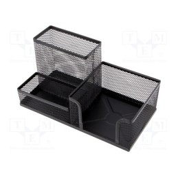 1 pcs x Q-CONNECT - 5705831165724 - Desk organizer, black, metal