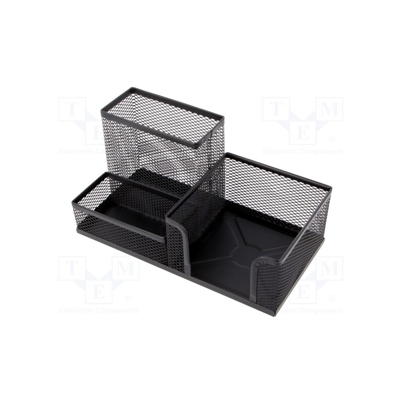 1 pcs x Q-CONNECT - 5705831165724 - Desk organizer, black, metal