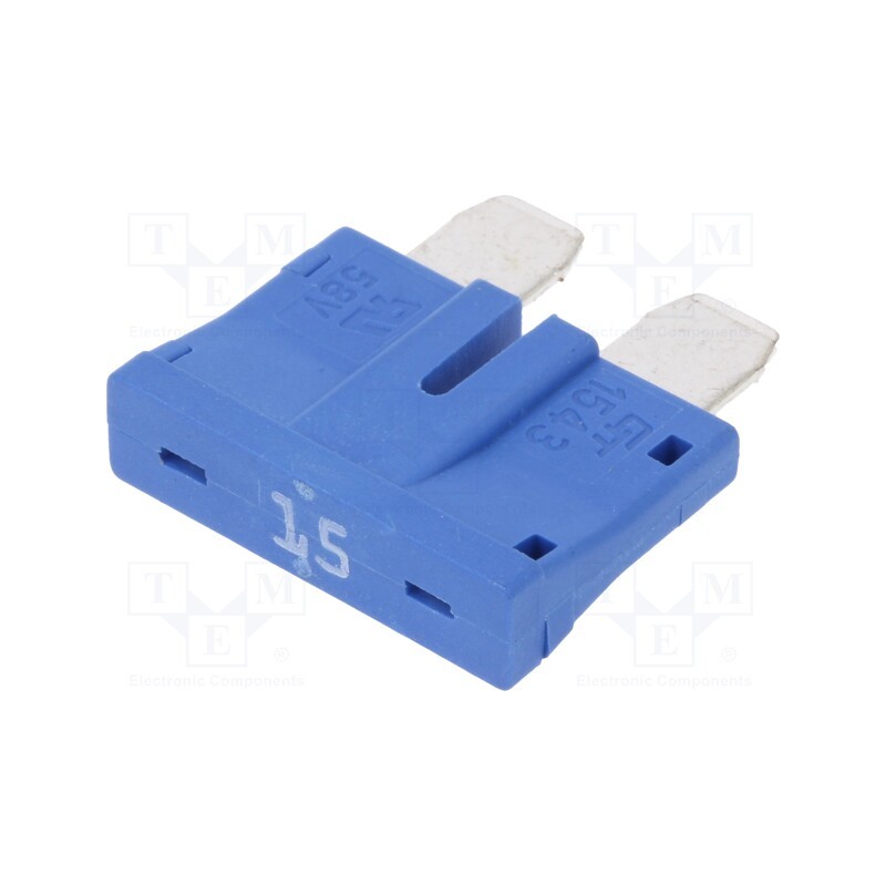 1 pcs x OPTIFUSE - APR58-UL-15A - Fuse: fuse, 15A, 58VDC, automotive, 19mm, UNIVAL