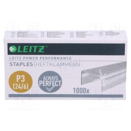 1 pcg x LEITZ - 4002432325085 - Staples, Size: 24/6, steel, 1000pcs.