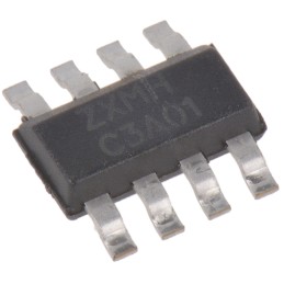 15 pcs - Quad N/P-Channel-Channel MOSFET, 1.8 A, 3.1 A, 30 V, 8-Pin SM Diodes Inc ZXMHC3A01T8TA