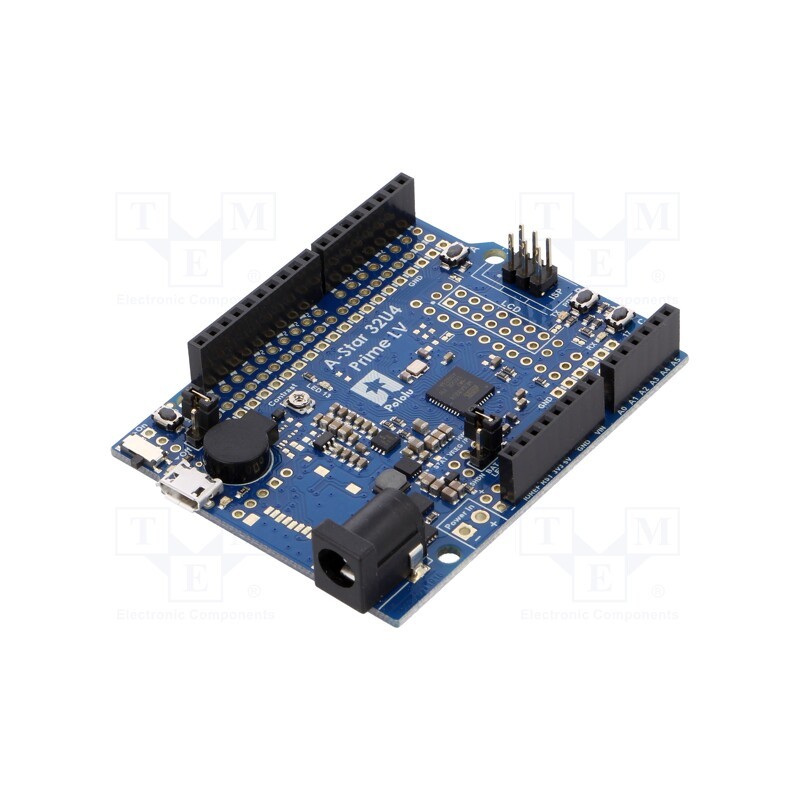 1 pcs x POLOLU - A-STAR 32U4 PRIME LV - A-Star 32U4 Prime, pin strips,USB B micro, ATMEGA32U4, PWM: 7