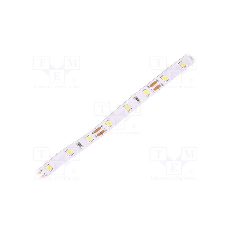 1 m x WISVA OPTOELECTRONICS - HH-S60F008-2835-12 NW WHITE PCB IP20 - LED tape, white neutral, 2835, 12V, LED/m: 60, 8mm, white P